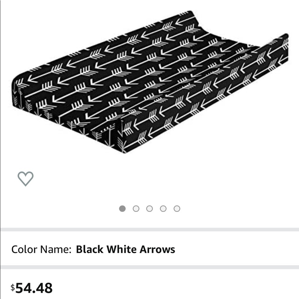 Change table pad cover, new, black and white